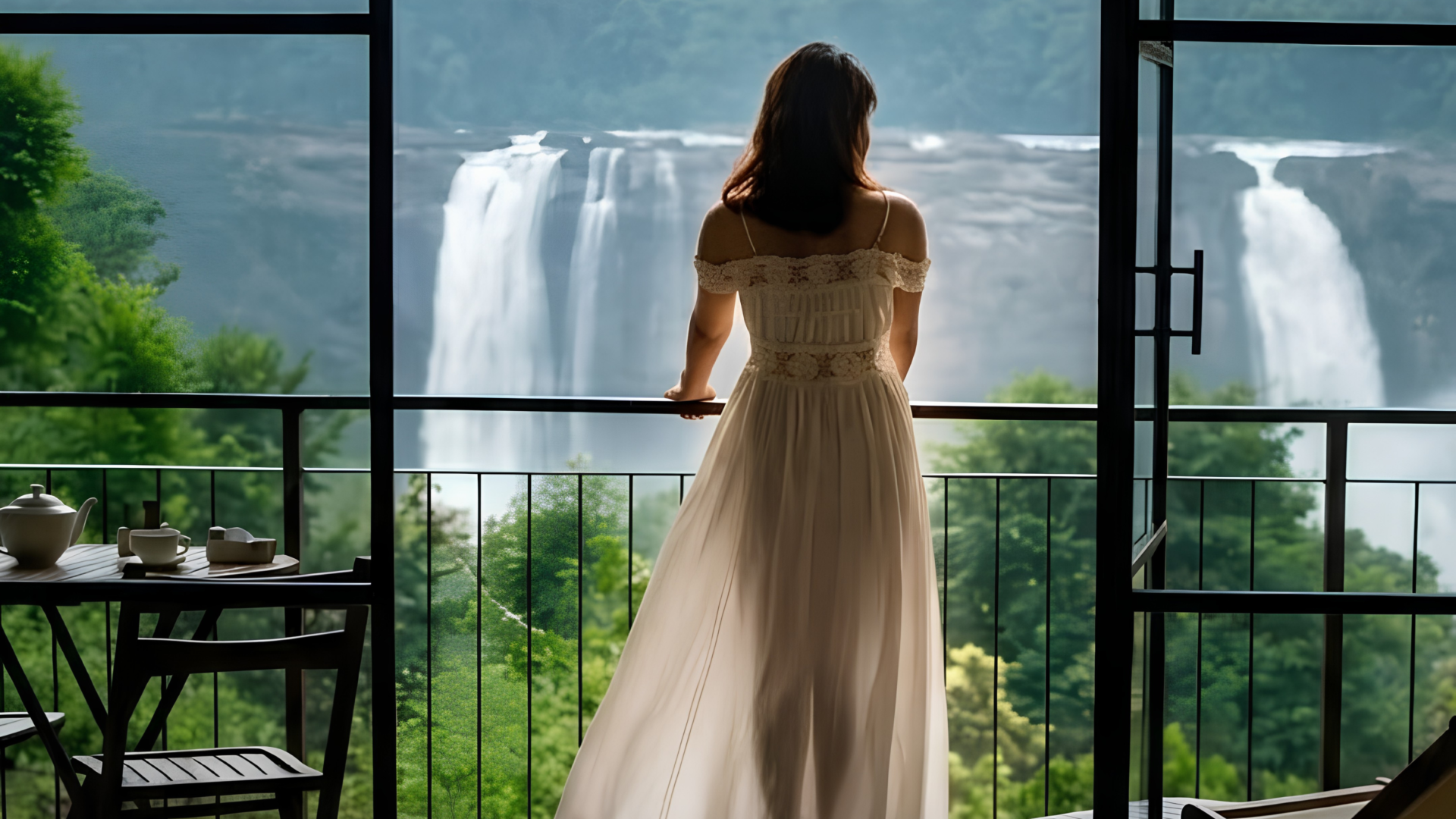 This Kerala resort sits directly across from one of India’s tallest waterfalls.