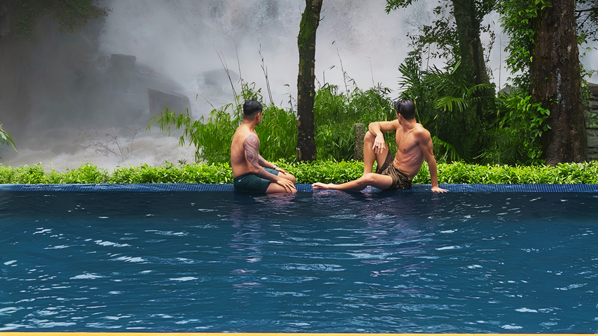 This resort in Coorg has a private waterfall inside the property.