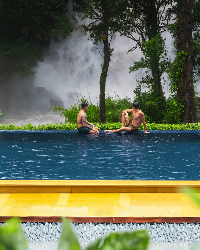 This resort in Coorg has a private waterfall inside the property.